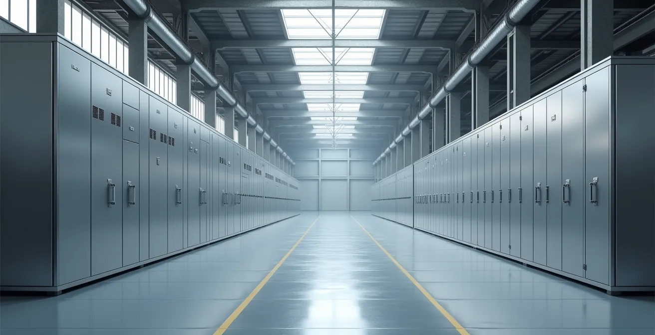 Vue d'ensemble d'une installation électrique industrielle moderne